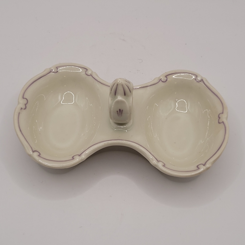Vintage Porcelain Double Sided Relish Candy Soap Dish Czechoslovakia